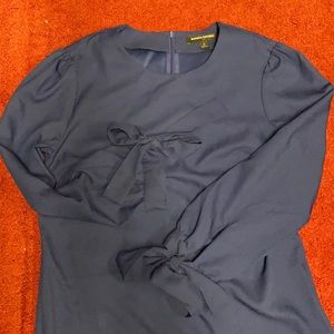 Blue elegant casual dress